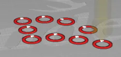 TPU Bed Screw Washers