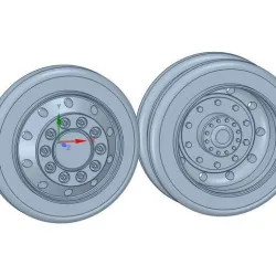 Truck rim 1:32 for Welly tires