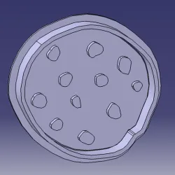 Tunguska cookie cutter cookie