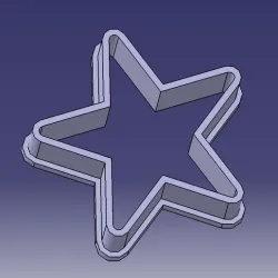 Tunguska cookie cutter star shape Sp-0001