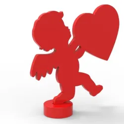 VALENTINE'S CUPID AND HEART