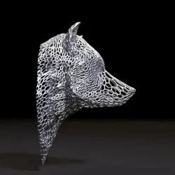 Wolf bust
