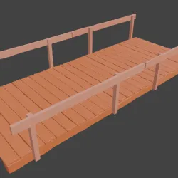 Wooden Infantry Bridge for 28mm wargames