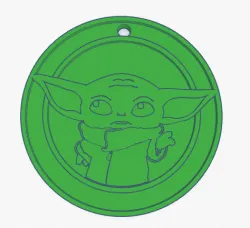 Yoda Keychain