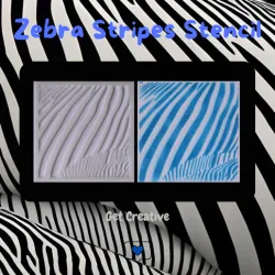 Zebra Stripes Stencil
