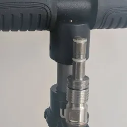 Zip tie attached hose holder for the FX 4 Stage PCP Air Pump or identical Gehmann M100 4-Kolben Pressluftpumpe