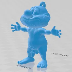 ★NUDIST SMURF #101 / ★  ( KEYCHAIN EDITION)