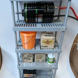 1/10 Scale Plastic Garage Storage Shelving