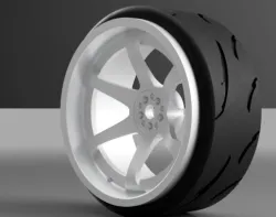 1/10 scale Rays TE37 RC Drift wheels
