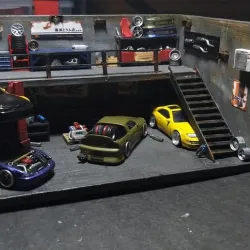 1/64 Diorama Garage for Hot Wheels