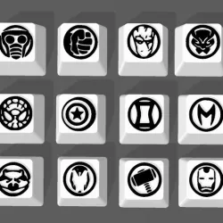 17 KEYS / KEYCAPS MARVEL AVENGERS
