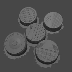 28mm bases Space Ship/Industrial Design
