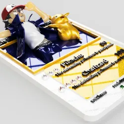 3D Pokemon card Ash trainer