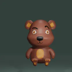 3D teddy bear
