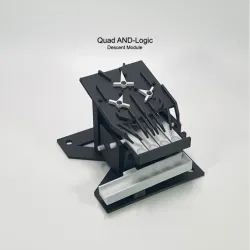 Additional Descending Modules for any of the Marble Machines Elevator - Module 2 -Quad AND Logic- STL File for 3D Printing