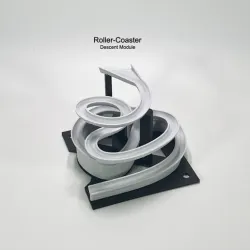 Additional Descending Modules for any of the Marble Machines Elevator - Module 5 -Roller Coaster - STL File for 3D Printing