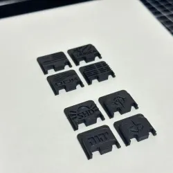 Airsoft WE/TM Glock 17/18/19 Backplates 9