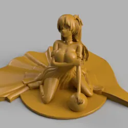 ANIME - ASUKA LANGLEY FROM EVANGELION 3 IN 1 NSFW