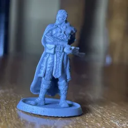 Assassin Rogue Thief Cape Cloak D&D Miniature Human Male One Piece Evil Assassin