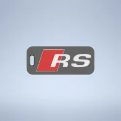 Audi RS logo emblem keychain keyring