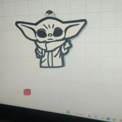 baby joda keychain