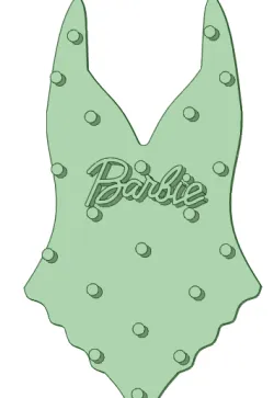 Barbie cookie cutter swimsuit