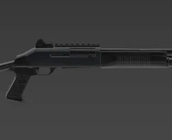Benelli M4 Solid Model