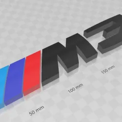 BMW M3 Logo Emblem 2021