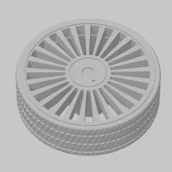 BMW Wheel optimised for print alpina