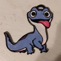 Bruni lizard frozen keychain