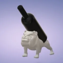 bulldog HOLDER BOTTLE SUPPORT WINE dog ANIMAL BOTTLE HOLDER even for ender 3
