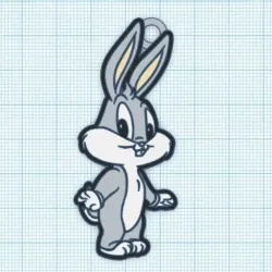 Buster Bunny keychain from Tiny Toon Adventures