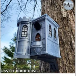 CASTLE BIRDHOUSE - 100% SUPPORT FREE