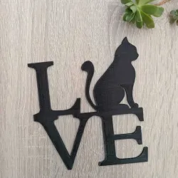 Cat Love - Wall art