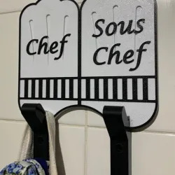 CHEF AND SOUS CHEF'S APRON HOOK