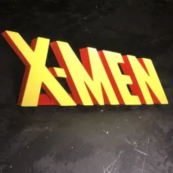 Classic X-Men Comic Logo | Free-standing 3D X-MEN logo