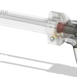 Collapsible stock for MP5 toy gun by ZVC0430