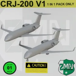 CRJ-200 (JET LINER) V1+ STAND