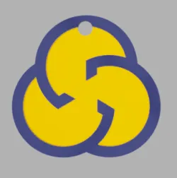 Cults 3D logo as a keychain