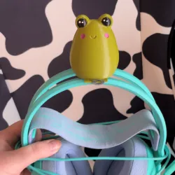 Cute Round Frog Headset Accessory