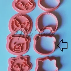 cutting bear face and marker