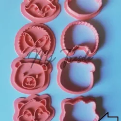 cutting squirrel face and marker