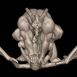 DEMON FUCKING SUCCUBUS ON GROUND