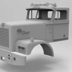 Diamond Reo Giant fender axle forward  1/32 Scale cab