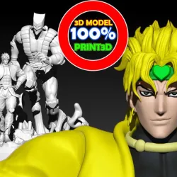 Dio brando and the World - JOJO Bizarre Adventure - 3d model - 3d print