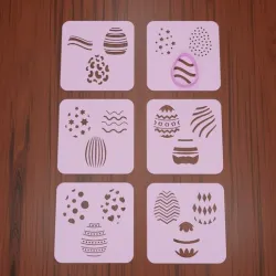 Easter Stencil Set "Easter Eggs #1"(6 stencils)