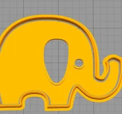 Elephant cookie cutter