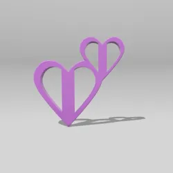 Emoji Two cutting hearts