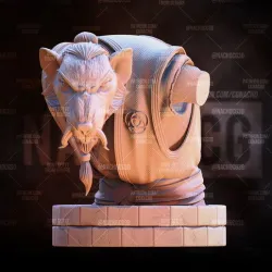 Fan Art Splinter from TMNT - Bust Version