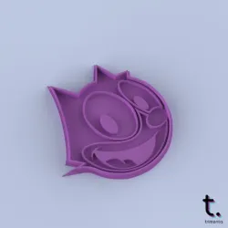 FELIX THE CAT CUT AND STAMP SMILE FACE